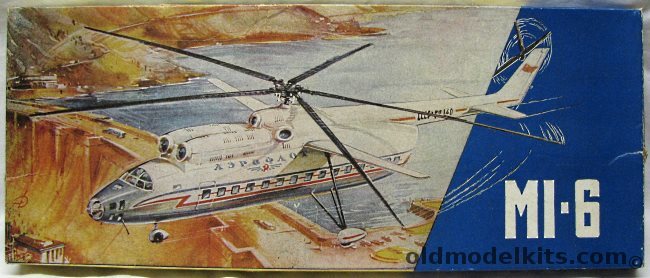 KVZ 1/75 MI-6 Hook Aeroflot Helicopter plastic model kit